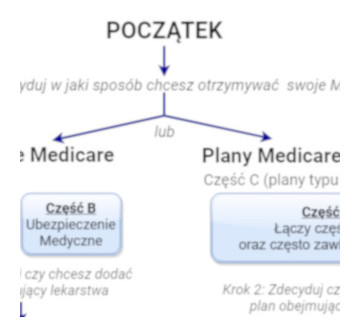 Graf przedstawiający wybór Ubezpieczenia Medicare